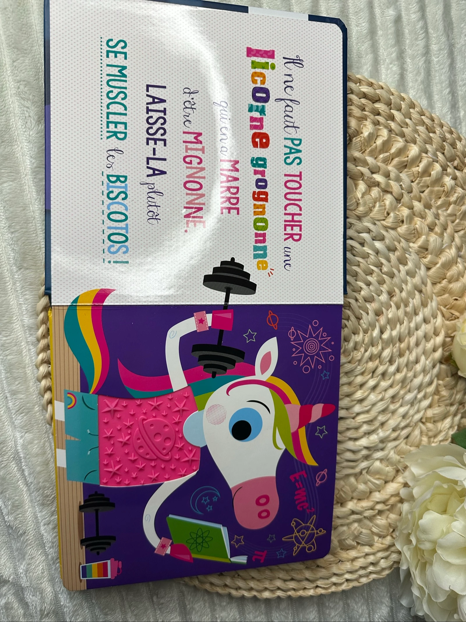 Libro táctil de cartón Nunca toques a un unicornio gruñón – photo 4